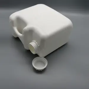 बैरल Custompackaging कंटेनर के साथ एचडीपीई प्लास्टिक खाद्य वर्ग प्लास्टिक सामग्री कार्बन नरम लोगो 5L वर्ग सफेद और अनुकूलित