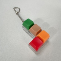 Llavero con Clicker Antiestrés, Interruptores Electrónicos Luminosos, Botón de Plástico, Regalos Promocionales de Bienvenida para Empresas