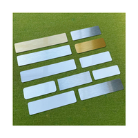 Plaque commémorative personnalisée pour trophée, plaques vierges en métal doré/argenté/blanc pour impression par transfert thermique par sublimation