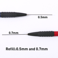 Foska Art Wholesale Click Stationery 0.5mm et 0.7mm Point Ergonomique Confort Crayon Mécanique avec Recharge Durable HB Graphite