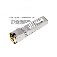 10/100/1000BASE-T 1G SFP Módulo de cobre RJ45 100M Transceptor óptico 1,25G Gigabit GE