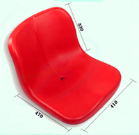 Siège de stade extérieur avec dossier, chaise de stade en plastique ISO, prix pour gradins