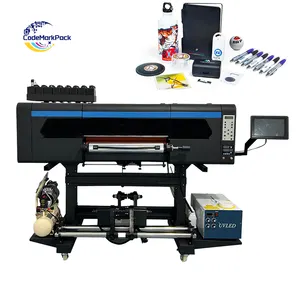 Multicolor 60Cm Uv Dtf Printer Dtf Uv Flatbed Inkjet Flatbed Printer Roll Uv Dtf 60Cm Filmsticker Printer Machine