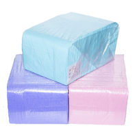 Bavoir serviette 3 plis tissu serviette dentaire bavoir 3 plis tissu bavoirs dentaires jetables rose noir feuilles de tatouage jetables