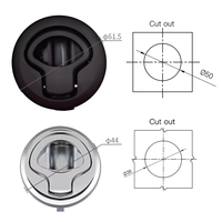 Serrure à compression Tuoxin MS739, serrure à anneau intégrée pour armoire électrique, serrure circulaire en plastique, serrure pour voiture et yacht