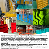Revêtement en poudre électrostatique polyester haute brillance BAOTONG OEM pour équipement de lutte contre l'incendie, meubles d'intérieur/extérieur, voitures, maison