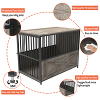 Meubles de caisse solides modernes pour chiens Table d'extrémité Chenil pour animaux de compagnie Grandes cages d'intérieur en bois pour chiens