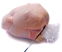 Emballage en plastique pour poulet congelé, sacs rétractables en PE/EVA nylon pour volailles