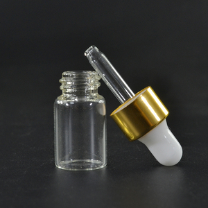 Viales de aceite esencial de lujo de tamaño de viaje 1mL 2ml 3ml 5ml 10ml tapón de rosca cuidado de la piel serigrafiado botella cuentagotas de vidrio ámbar transparente - Product Image 5