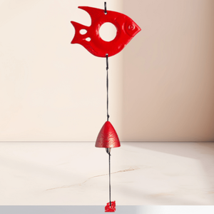 Pendentif cloche de temple extérieur Feng Shui en fonte porte-bonheur japonais petit carillon éolien son clapet maison jardin extérieur décor cadeau - Product Image 4