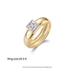 Anéis de Moissanite de Alta Qualidade, 1 peça, em Prata 925, Anéis Chunky com Diamante de <span class=keywords><strong>1Ct</strong></span> para Casamento Masculino e Feminino - Product Image 3