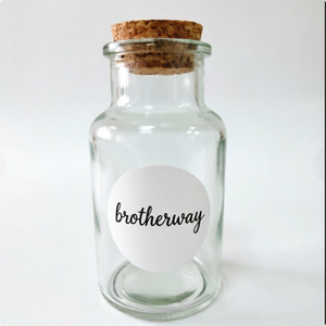 Mini flacons en verre à bouchon en liège, bouteille en verre à large ouverture de 250 ml avec bouchon en bois pour bonbons de <span class=keywords><strong>mariage</strong></span> DIY et vœux - Product Image 3