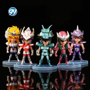 5 pièces Saint Seiya Figure dessin animé Anime Hyoga Jabu <span class=keywords><strong>Shiryu</strong></span> Shun poupée jouet gâteau décoration - Product Image 1
