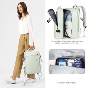 Custom <b>Women</b> Large Travel <b>Laptop</b> Backpack Waterproof Casual Outdoor Sports <b>Rucksack</b> Usb Charging Port Shoes Compartment Backpack - Product Image 6