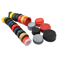 0.8L 1L 4L 5L Bouchon de bec d'huile moteur Bouchon de bouteille de lubrifiant rond en plastique avec couvercle à vis anti-chapardeur
