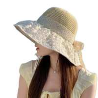 Sombrero de Sol Plegable para Mujer, Protección UV, para Vacaciones en la Playa y Actividades al Aire Libre