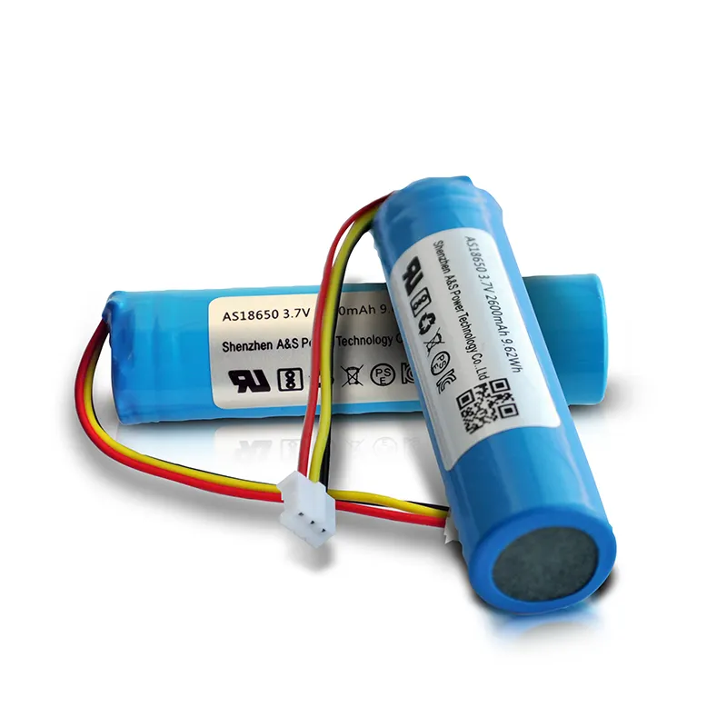 Batteria ricaricabile 18650 agli ioni di litio 3.7V 2600mAh batteria per altoparlante con UL2054/CE/KC/CB/certificati