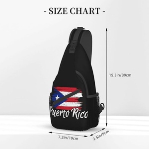 Bolso cruzado con bandera de Puerto Rico, mochila patriótica de gran capacidad para <span class=keywords><strong>viajes</strong></span>, senderismo, mochila de un solo hombro, personalizado para hombres y mujeres - Product Image 2