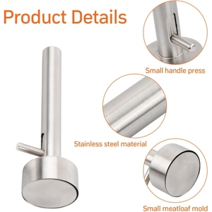 <span class=keywords><strong>Stampo</strong></span> <span class=keywords><strong>per</strong></span> <span class=keywords><strong>Polpette</strong></span> in Acciaio Inox - Pressa Manuale <span class=keywords><strong>per</strong></span> <span class=keywords><strong>Polpette</strong></span> Uniformi, Hamburger e Falafel con Facile Rilascio - Product Image 3