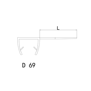 Perfil moderno <span class=keywords><strong>de</strong></span> <span class=keywords><strong>PVC</strong></span> en forma <span class=keywords><strong>de</strong></span> F <span class=keywords><strong>para</strong></span> uso en puertas <span class=keywords><strong>de</strong></span> garaje y baños <span class=keywords><strong>de</strong></span> vidrio - Product Image 4