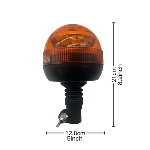 <span class=keywords><strong>Feux</strong></span> de signalisation à LED ambre 12V 24V, gyrophare flexible, lampe de sécurité clignotante rotative pour camions, tracteurs - Product Image 6