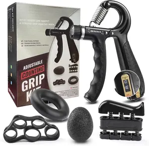 Kit Latihan Penguat Genggaman Tangan dengan Resistensi Genggaman Tangan Finger Berolahraga Finger Stretcher Grip Ring & Ball.