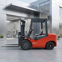 Chariot élévateur électrique puissant XTMG de 20 kW, 5 tonnes, avec batterie haute capacité de 500 Ah pour le chargement industriel