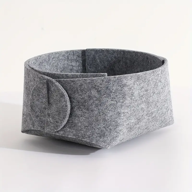 Modern Style Key Snack Desktop Miscellaneous Organizer Creative Sundries Holder Box Tray Felt Storage Basket