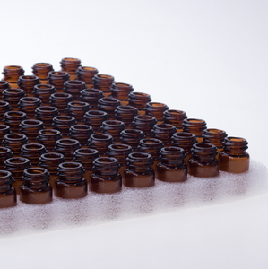 Flacon en verre d'ambre, avec insertion pour huile essentielle, 1ml, 2ml, 3ml, 100 pièces par boîte - Product Image 4