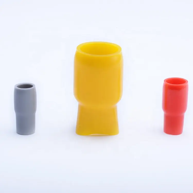 FSCAT - Isolamento de extremidade de tubo de plástico PVC para fio de vinil e anti-vazamento amarelo cinza vermelho