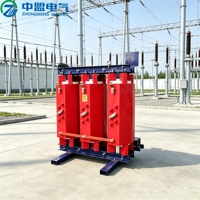 Transformateur industriel triphasé 50 kVA de type sec SCB13, haute fiabilité, isolation de classe F, bobinage toroïdal en cuivre à double enroulement