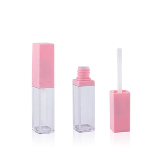 ABS + PETG chai dày tường vuông Nhựa 5ml bán buôn rỗng sang trọng rõ ràng tùy chỉnh Lip Gloss Ống - Product Image 1