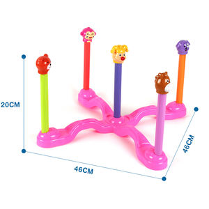 Set di Giochi Sportivi da Esterno e Interno per Bambini con 5 Anelli e 5 Figurine di Animali - Product Image 2