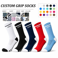 Chaussettes de football antidérapantes en nylon pour hommes, personnalisables, avec logo, pour l'entraînement et la performance, par un fabricant spécialisé dans l'emballage.