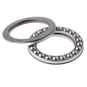 Roulement à billes à butée BORET 51107, haute charge, faible friction, acier durable pour machines industrielles, 35x52x12mm - Product Image 3
