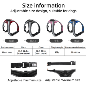 ペット犬用アクセサリーハーネスベスト引き無し充電式高輝度点滅ライト犬用ハーネス - Product Image 6