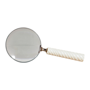 Lente d'ingrandimento decorativa con impugnatura scanalata per la casa, l'ufficio, la scrivania, il soggiorno, come complemento d'arredo - Product Image 4