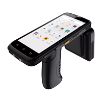 Lecteur portable UHF longue portée 10000 mAh avec scanner de codes-barres RFID, personnalisation d'usine OEM, gestion d'entrepôt R2000 IMPINJ