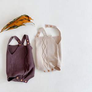 Conjunto de 4 Piezas de Ropa de Bebé de Algodón, Suéter Elástico, Mameluco con Gorro, Ropa de Moda para Niños - Product Image 4