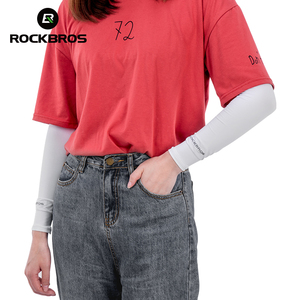 Tay áo thể thao ROCKBROS nam nữ mùa hè liền mạch, nhanh khô, chống nắng, dùng cho chạy bộ, đạp xe, phụ kiện thể thao - Product Image 3