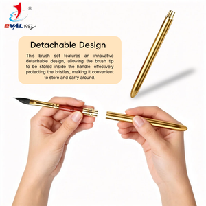 Pinceaux de <span class=keywords><strong>peinture</strong></span> détachables personnalisés de haute qualité avec logo, pinceaux dorés de voyage pour aquarelle et <span class=keywords><strong>peinture</strong></span> acrylique - Product Image 5