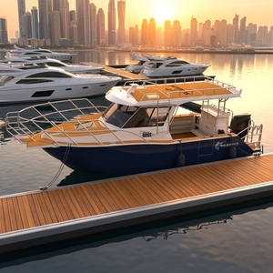 Yate de Aluminio de <span class=keywords><strong>8m</strong></span> Personalizado Chino, <span class=keywords><strong>Barco</strong></span> de Pesca de Lujo con Cabinas, Sin Motor - Product Image 1