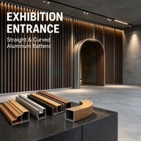 Panneau en forme de U au design moderne pour hôtel, bâtiment commercial linéaire, revêtement en poudre