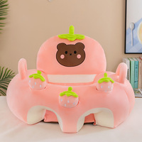 Baby Pluche Sofa Cartoon Dieren Fruit Ondersteunende Stoel Zachte Leerzame Kussen OEM ODM Aangepaste Groothandel Fabrikant