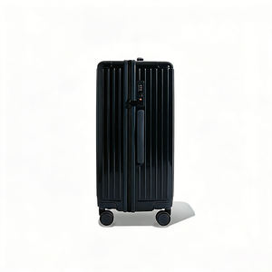 <span class=keywords><strong>Valigia</strong></span> rigida da viaggio <span class=keywords><strong>nera</strong></span> da 24 pollici, resistente, con rotelle a 360° °   Ruote per Lunghi Viaggi - Product Image 4