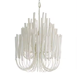 Nordic Kitchen Island White Black Led Wooden Metal Chandelier Lighting Pendant <b>Lights</b> for <b>Dining</b> Table - Product Image 3