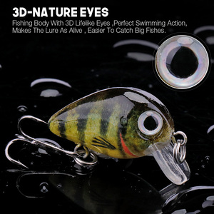 5 Pezzi/Scatola Esca Galleggiante 3cm 1.5g Crankbait per <span class=keywords><strong>Pesca</strong></span> in Profondità con <span class=keywords><strong>Ami</strong></span> <span class=keywords><strong>VMC</strong></span> Esca Artificiale Attrezzatura <span class=keywords><strong>da</strong></span> <span class=keywords><strong>Pesca</strong></span> - Product Image 4