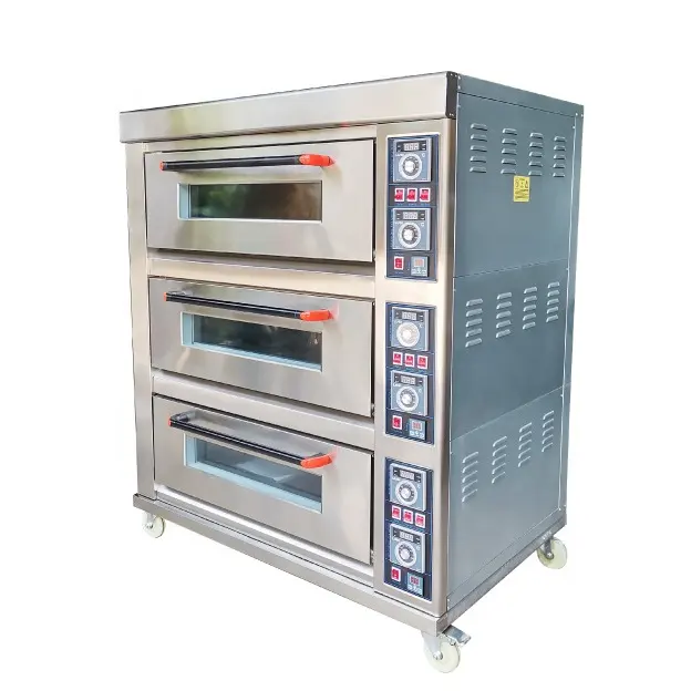 ホット販売商業電気ベーキングオーブン冷凍シルバーステンレスパワーパンタルト多機能オーブン