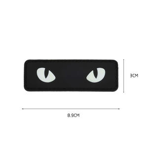 Parche de PVC 3D Luminoso con Ojos de Gato, Táctico, Cosido, para Casco, Identificación de Compañero de Equipo, Color Personalizado, Calidad Suave - Product Image 2