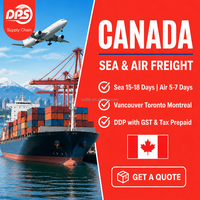 Transport maritime et aérien multimodal de Chine vers le Canada, service de transitaire DDP porte-à-porte, service de fret express mondial
